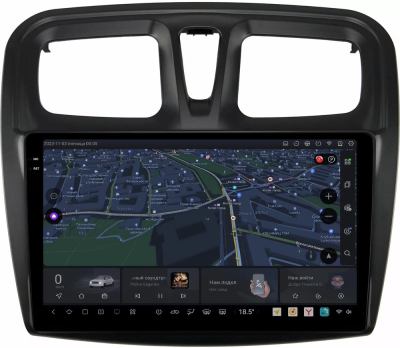 Carmedia SF-9945-MKD-9509-2K-12512-D7 Штатная магнитола для Renault Logan, Sandero 2013+ на Android 13 c 12GB, DSP, 4G