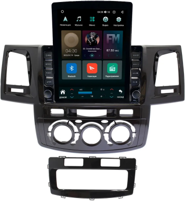 Штатная магнитола Toyota Fortuner, Hilux 7 2004-2015 (с кондиционером или климат-контролем) Canbox M-Line 5610-9414 на Android 10 (4G-SIM, 2/32, DSP, QLed, Tesla)
