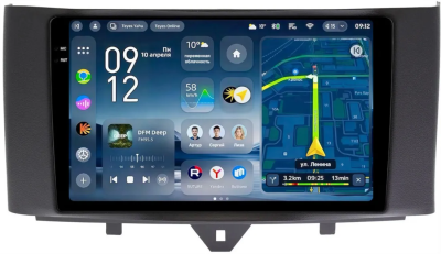 Штатное головное устройство Teyes CC4 Pro 2K 8/128 9.5 дюймов RM-9251 для Smart Fortwo 2 2011-2015 на Android 13 (4G-SIM, DSP, QLed, AI)