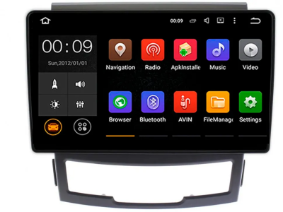 Airoc 2K RX-4011 штатная магнитола для SsangYong Actyon 2, Korando 3 2010-2013 на Android 13 с 8GB, DSP, 4G
