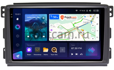 Штатное головное устройство Smart Forfour 2004-2006, Fortwo 2 2007-2011 Teyes CC3 2K 360 6/128 9.5 дюймов RM-9289 на Android 10 (4G-SIM, DSP, QLed)