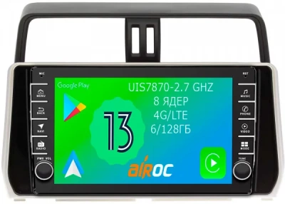 Штатная магнитола Airoc AB-1126 для Toyota Land Cruiser Prado 150, 2018-