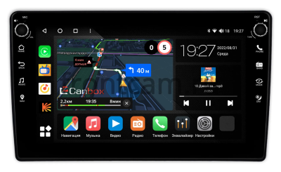 Штатная магнитола Toyota Nadia 1998-2003 Canbox M-Line 7805-10-2281 на Android 10 (4G-SIM, 2/32, DSP, QLed) С крутилками
