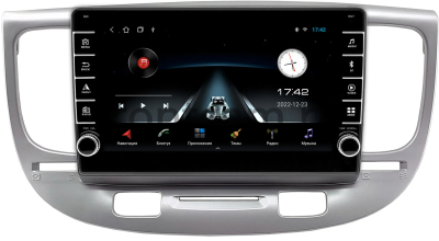 Штатная магнитола Kia Rio 2 2005-2011 (серебренная) Canbox BGT9-0706 2/32 Android 10 (IPS, DSP, CarPlay)