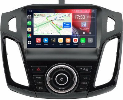 Штатная магнитола Ford Focus 3 2011-2019 (черная, глянцевая, Тип 2) Canbox RS9-0845 1.5/32 Android 10 (IPS, DSP, CarPlay)