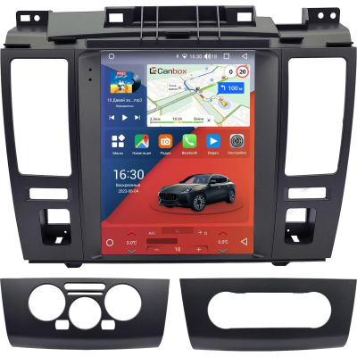 Штатное головное устройство Nissan Tiida 2004-2013 (черная) Canbox PRO-Line (Tesla style) 9.7 дюймов 12/256 7884-1312-23 на Android 13 (4G-SIM, DSP, QLed)