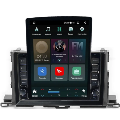 Штатная магнитола Toyota Highlander 3 (U50) 2013-2019 Canbox M-Line 5614-1035 на Android 10 (4G-SIM, 4/64, DSP, QLed, Tesla)