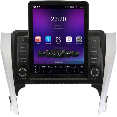 Штатная магнитола Toyota Camry XV50 2011-2014 Canbox GT095-10-169-1 на Android 10 (QLed, 2/32, DSP, CarPlay) (для авто с камерой, JBL)