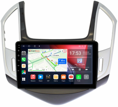 Штатная магнитола Canbox M-Line 4544-9265 для Chevrolet Cruze 2012-2016 (черно-серая, глянцевая) на Android 10 (4G-SIM, 2/32, DSP, QLed)