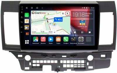 Штатная магнитола Mitsubishi Lancer 10 2007-2017 (для авто без Rockford) Canbox Logic-i3 5738-1021 на Android 11 (4G-SIM, 6/128, DSP, 360, QLed)