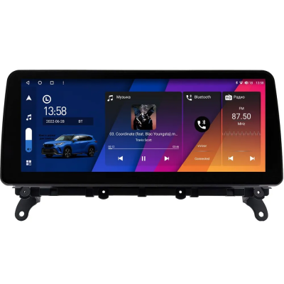 BMW X3 (F25) 2010-2017, X4 (F26) 2014-2018 12.3 дюйма Canbox GT1233-0071 на Android 10 (CarPlay, 2/32, DSP, QLed) BMW Style