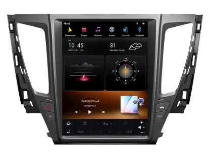 Carmedia ZF-1236-Q6 ("Тесла-стиль") штатная магнитола для Mitsubishi Pajero Sport 3, L200 (2017+) на Android 11 c 8GB, DSP, 4G