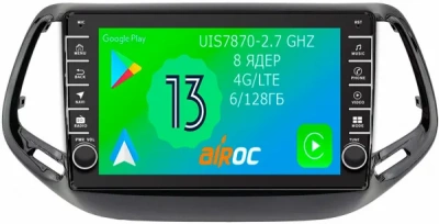 Штатная магнитола Airoc AB-2204 для Jeep Compass 2 2017-2024