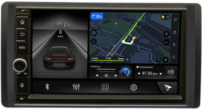 Магнитола в штатное место 2 din УАЗ Патриот (UAZ Patriot), Профи 2012-2024 (черная) Canbox M-Line 5605-RP-UZPTB-77 на Android 10 (4G-SIM, 4/64, DSP, IPS) С крутилкой