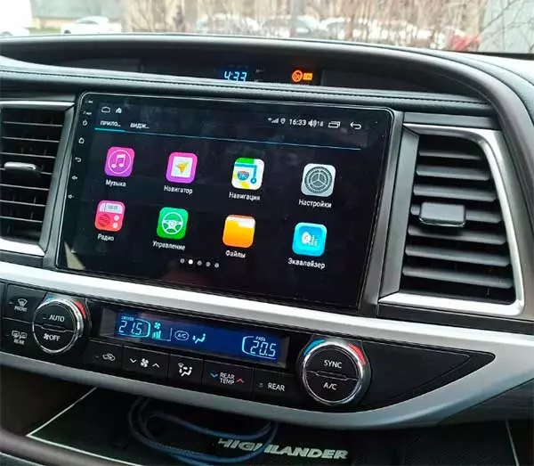 FarCar S500 TM467M штатная магнитола для Toyota Highlander 3 (2014+) на Android 13 c 2Gb, DSP, 4G