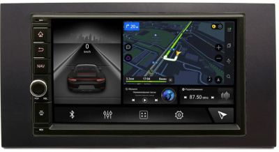 Магнитола в штатное место 2 din Ford Kuga, Fiesta, Fusion, Focus, Mondeo Canbox M-Line 5605-RP-FRFC-35 на Android 10 (4G-SIM, 4/64, DSP, IPS) С крутилкой