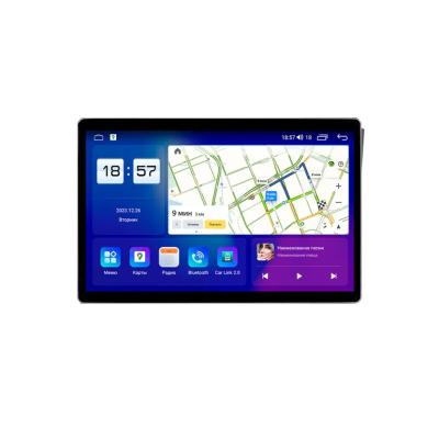 Магнитола для SsangYong Rexton 2007-2012 Parafar (cо встроенным модулем для подключения камер 360) на Андроид 13.0 PF591LUX111u2kAIR360