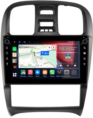 Штатная магнитола Hyundai Sonata 4 (EF) 2001-2012 (левый руль) Canbox M-Line 7801-9-268 Android 10 (4G-SIM, 2/32, DSP, IPS) С крутилками