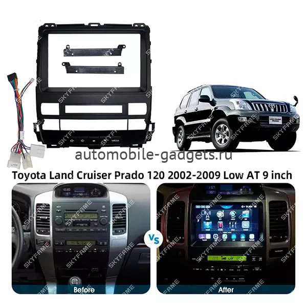 CarMedia SF-9696-1-I штатная магнитола для Toyota Land Cruiser Prado 120, Lexus GX 470 (2002-2009) на Android 10 c 2GB, DSP, 4G