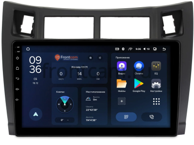 Штатное головное устройство Toyota Vitz 2 (XP90), Yaris 2 2005-2012 (черная, матовая) Teyes CC3L WIFI 2/32 9 дюймов RM-9122 на Android 8.1 (DSP, IPS, AHD)