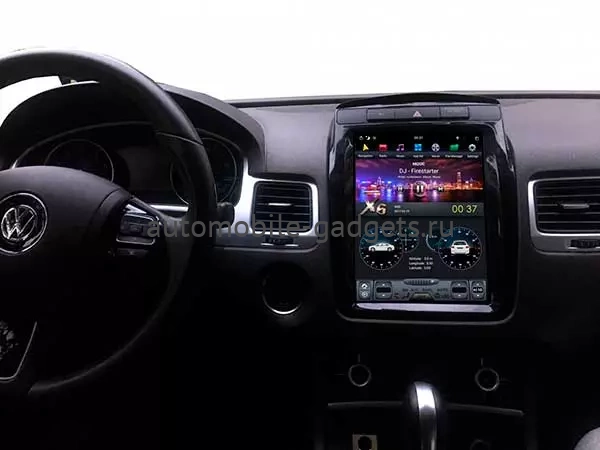 Carmedia ZF-1108-Q6 ("Тесла-стиль") штатная магнитола для Volkswagen Touareg II 2010-2014 на Android 11 c 8GB, DSP, 4G