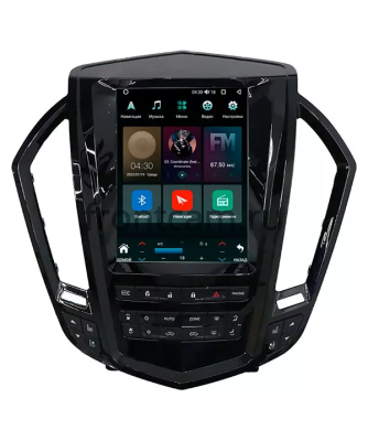 Cadillac SRX 2 2009-2016 (черная, глянцевая) Canbox M-Line (Tesla style) 9.7 дюймов 2/32 5620-1312-85 на Android 10 (4G-SIM, DSP, QLed)