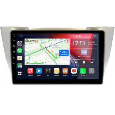Штатная магнитола Canbox RS10-496 для Toyota Harrier 2 (XU30) 2003-2013 на Android 10 (IPS, DSP, CarPlay)