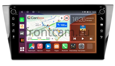 Штатная магнитола Volkswagen Bora 3 2016-2022 Canbox H-Line 7808-10-2590 на Android 10 (4G-SIM, 6/128, DSP, QLed) С крутилками