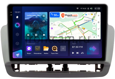 Штатное головное устройство Seat Ibiza 4 2012-2015 (серая) Teyes CC3 2K 360 6/128 9.5 дюймов RM-9-0017 на Android 10 (4G-SIM, DSP, QLed)