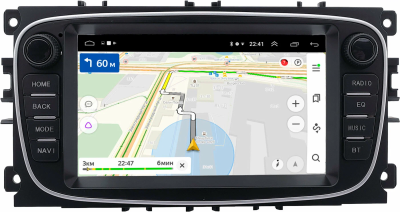 Магнитола в штатное место 2 din Ford Focus 2, C-MAX, Mondeo 4, S-MAX, Galaxy 2, Tourneo Connect 2006-2015 (черный) Canbox 1.5/32 на Android 10 (RS7-RP-2054-492) (IPS, DSP, CarPlay)