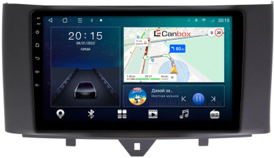 Smart Fortwo 2 2011-2015 Canbox L-Line 4169-9251 на Android 10 (4G-SIM, 2/32, TS18, DSP, QLed)