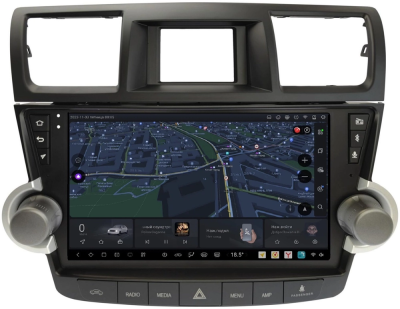 Carmedia SF-1431-2-MKD-1036-2K-12512-D7 штатная магнитола для Toyota Highlander (U40) 2007-2013 на Android 13 c 12GB, DSP, 4G