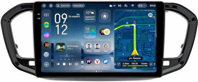 Штатное головное устройство Teyes CC4 Pro 2K 12/256 9.5 дюймов RM-9-1924 для Lada Vesta (NG) 2022-2025, Aura 2024-2025 (черный глянец) на Android 13 (4G-SIM, DSP, QLed, AI)