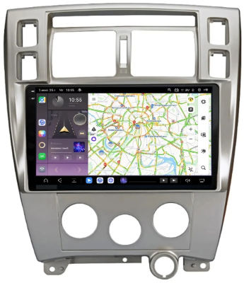 Kuberg OL-1725-2-OL-1010-EQ-2K штатная магнитола для Hyundai Tucson (2004-2010) на Android 14 c 6GB, DSP, 4G