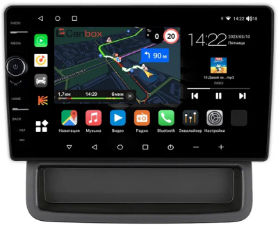 Штатная магнитола Renault Trafic 2 2006-2014 (авто без компьютера) Canbox M-Line 7850-10-1423 на Android 10 (4G-SIM, 2/32, DSP, QLed)