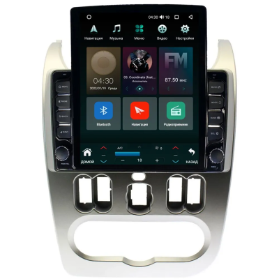 Штатная магнитола Renault Logan, Sandero 2009-2015 Canbox M-Line 5614-9181 на Android 10 (4G-SIM, 4/64, DSP, QLed, Tesla)