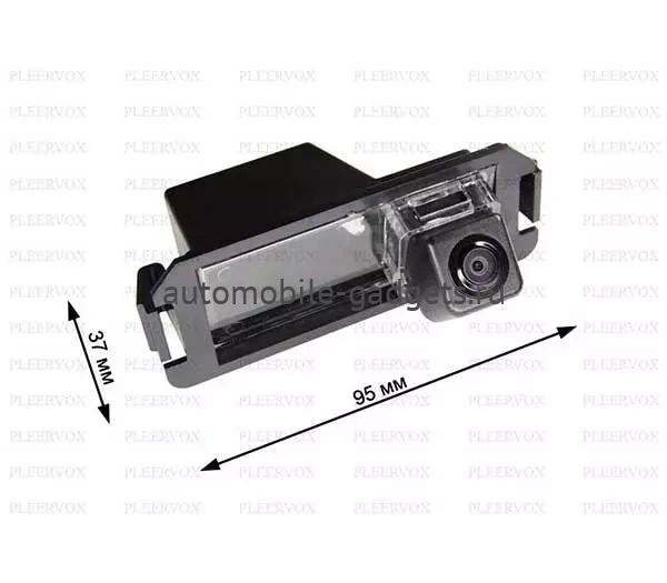 Штатная камера заднего вида Pleervox PLV-CAM-KI06 для Kia Soul 2008+, Picanto 2011-2017, RIO 2017+ (Sedan)
