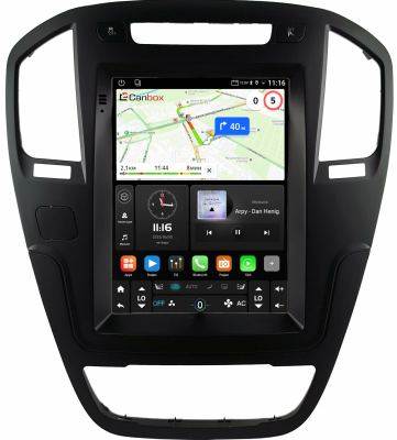 Opel Insignia 2008-2013 (черная) Canbox (Tesla style) 9.7 дюймов 2/32 GT096-1312-50 на Android 10 (QLed, DSP, CarPlay)