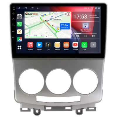 Штатная магнитола Mazda 5 (CR), Premacy 2 (CR) 2005-2010 Canbox EVO 5811-9147 на Android 14 (4G-SIM, 6/128, DSP, QLed, AI, 360)