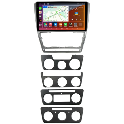 Штатная магнитола Canbox EVO 2K 5830-10-1216 для Skoda Octavia A5 2004-2013 (серебро) на Android 14 (4G-SIM, 12/256, DSP, QLed, AI, 360)