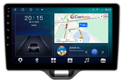 Штатная магнитола Toyota Yaris 4, Yaris Cross 2020-2024 (левый руль) Canbox L-Line 4295-10-552 на Android 10 (4G-SIM, 6/128, TS18, DSP, QLed)