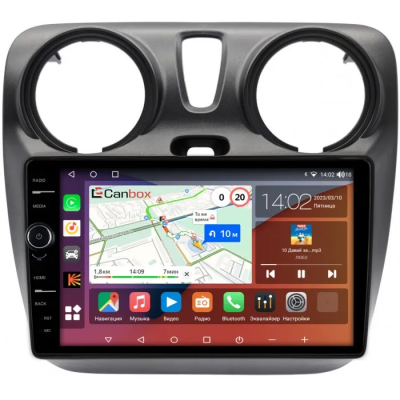 Штатная магнитола Canbox H-Line 7845-9-2819 для Renault Dokker 2012-2021 на Android 10 (4G-SIM, 8/256, DSP, QLed)