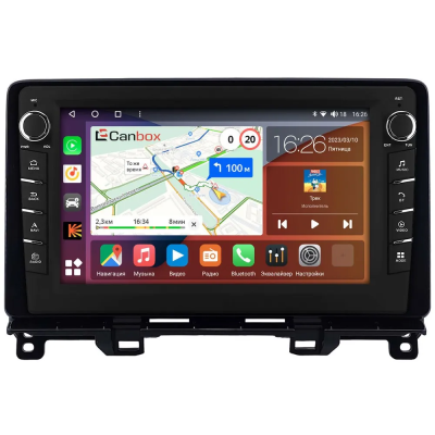 Штатная магнитола Honda Jazz 4 2020-2024 Canbox H-Line 7833-9-0363 на Android 10 (4G-SIM, 4/64, DSP, IPS) С крутилками
