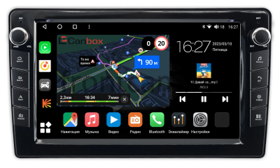 Штатная магнитола Toyota Harrier 3 (XU60) 2017-2020 Canbox M-Line 7825-10-2558 на Android 10 (4G-SIM, 2/32, DSP, QLed) С крутилками