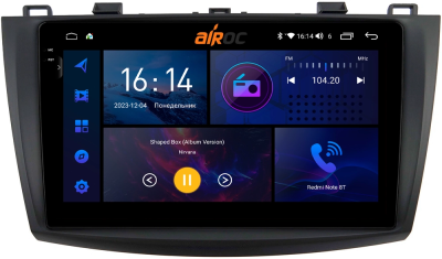 Airoc 2K RI-2414 штатная магнитола для Mazda 3, Axela 2009-2013 на Android 12 с 8GB, DSP, 4G