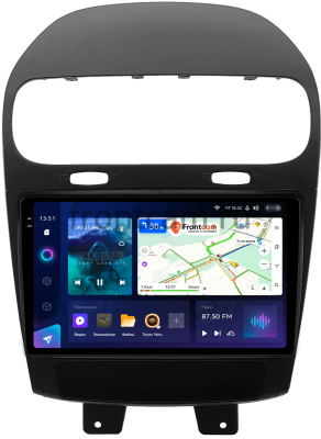 Штатное головное устройство Teyes CC3 2K 360 6/128 9.5 дюймов RM-9-1625 для Fiat Freemont 2011-2016 на Android 10 (4G-SIM, DSP, QLed)