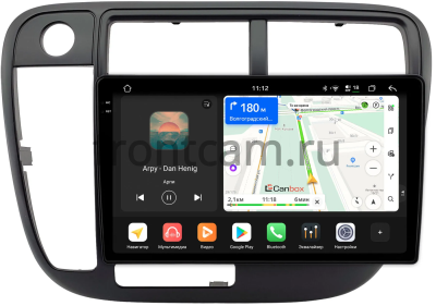 Штатная магнитола Honda Civic 6 1995-2000 (без климата, левый руль) Canbox PRO-Line 2K 4254-9-0178 на Android 13 (4G-SIM, 12/256, DSP, QLed)