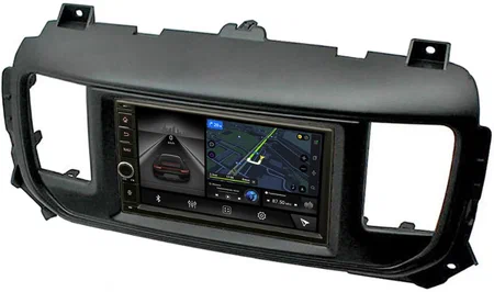 Магнитола в штатное место 2 din Citroen SpaceTourer, Jumpy 3 2016-2024 Canbox M-Line 5601-RP-RTY-N64-197 на Android 10 (4G-SIM, 2/32, DSP, IPS) С крутилкой