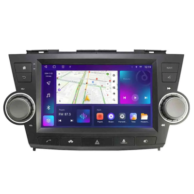 Магнитола для Toyota Highlander 2007-2013 Parafar на Андроид 12.0 PF035T4LUX1RGx