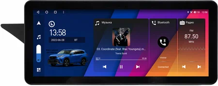 Mercedes-Benz GLK (x204) 2008-2012 12.3 дюйма Canbox H-Line 7819-0650 на Android 10 (4G-SIM, 8/256, DSP, QLed) Audi Style